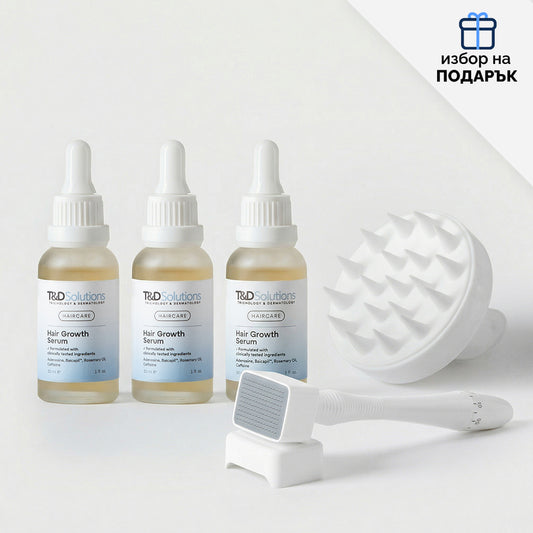 Пакет Серум за растеж на косата 2+1 + избор на подарък